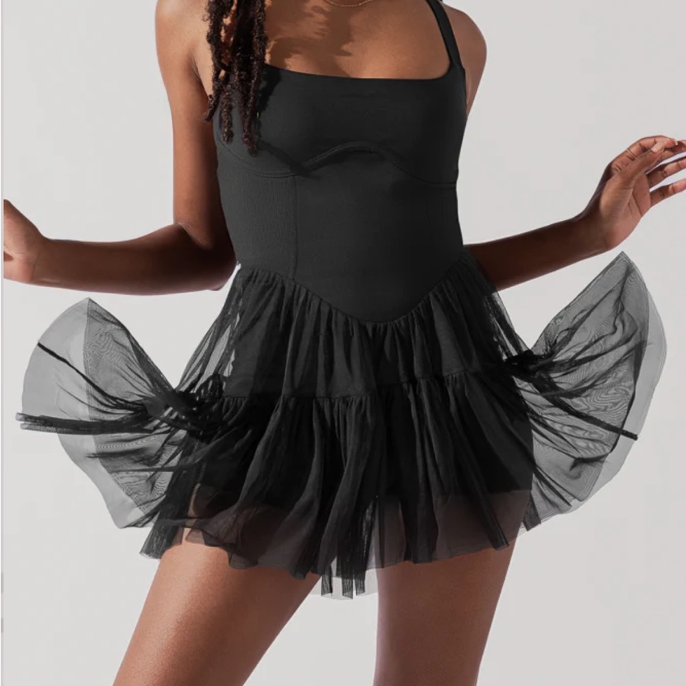 Elegant Black Tulle Dress
